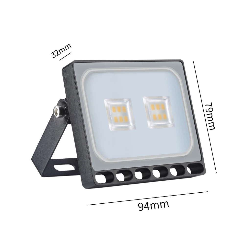 Waterproof Wall Mounted Floodlight Landscape Pathway Lawn 10W Spotlamp Decoration Led Bright Ultra Thin Outdoor Garden