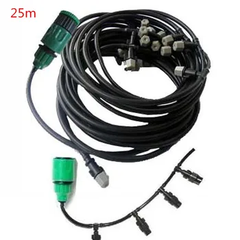 

25M Garden Water Irrigation Drip Spray Micro Drippers Watering Plant Hose Kit UK