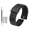 18mm 20mm 22mm 24mm Universal Milanese Watchband Quick Release Watch Band Mesh Stainless Steel Strap Wrist Belt Bracelet Black ► Photo 2/6