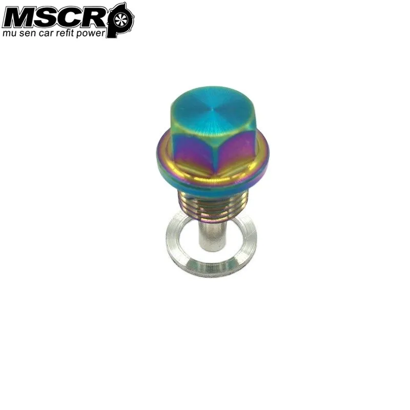 

1PCS Titanium alloy neo chrome Magnetic Oil Drain Plug M14*1.5 MSCRP-252509