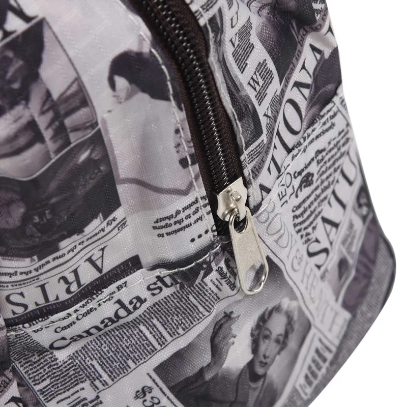 black white brown Style Polyester Lunch Bag Lunch Box Package Shop Tote Bag Purse for Women Girls