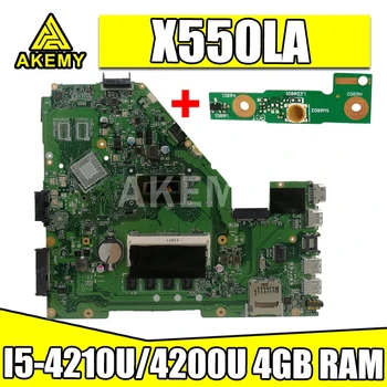 

X550LA Motherboard I5-4210U/4200U 4GB RAM EDP For Asus A550L X550LD R510L X550LC X550L X550 laptop Motherboard X550LA Mainboard