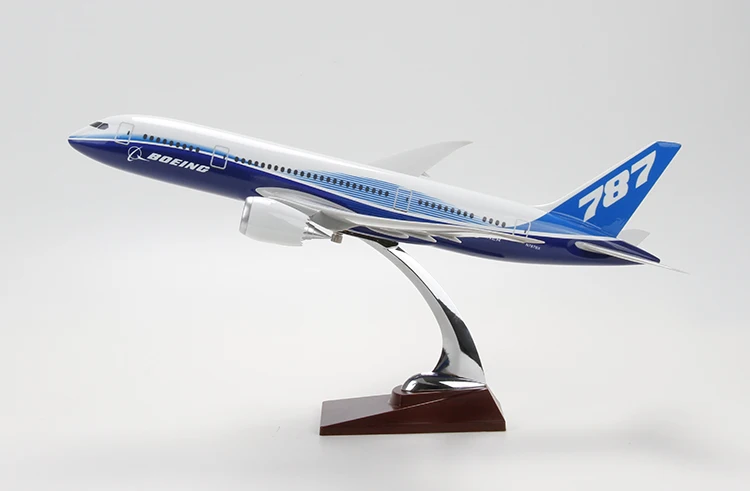 Фирменная Новинка 43 см сплав металлическая модель самолета Boeing 787 авиалиний Самолет Модель w Стенд самолет подарок