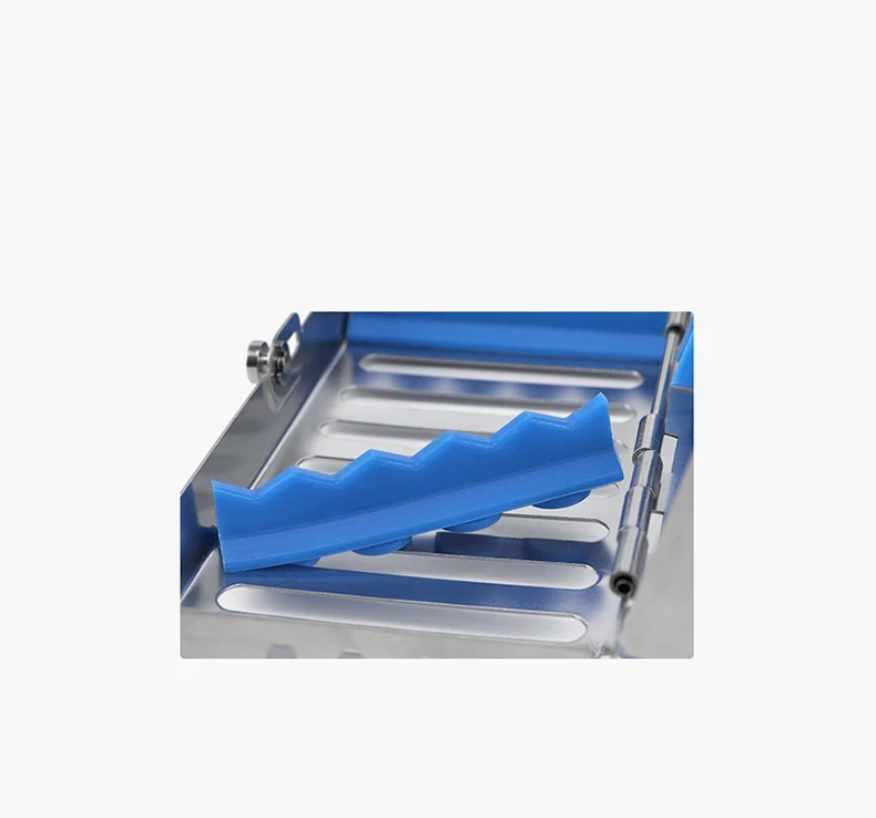 Stainless steel Dental Autoclavable Surgical Sterilization Box Sterilization Rack Dental Cassette File Burs Disinfection Tray