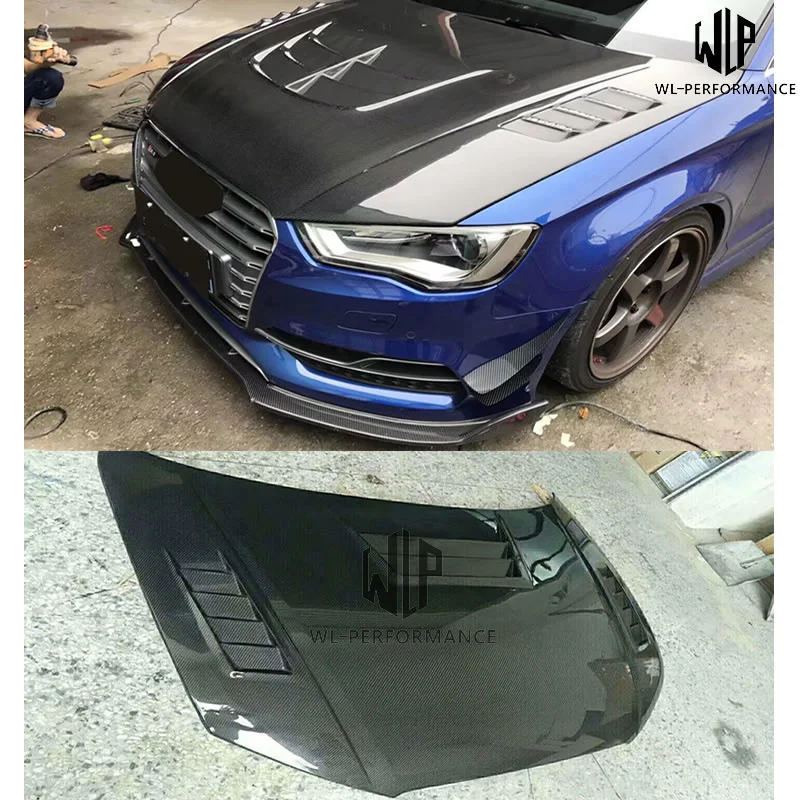 A3 S3 Rs3 High Quality Carbon Fiber Front Hood Covers for Audi