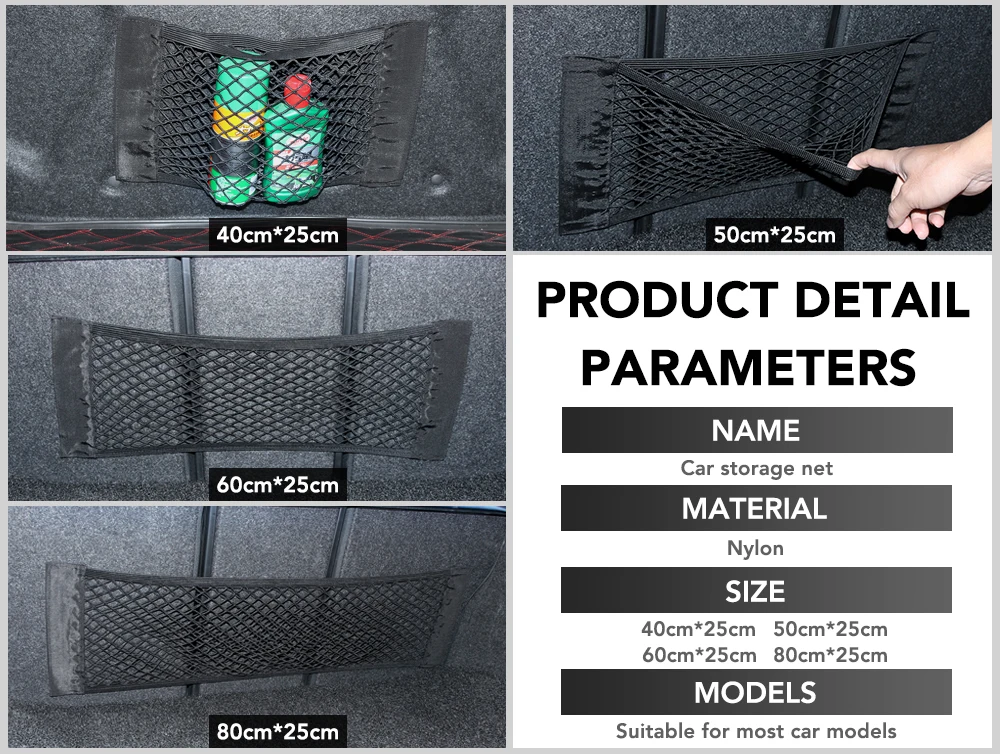 Сумка для хранения в багажник автомобиля сетка для Toyota Land Cruiser Rav4 Alphard Celica Pixis