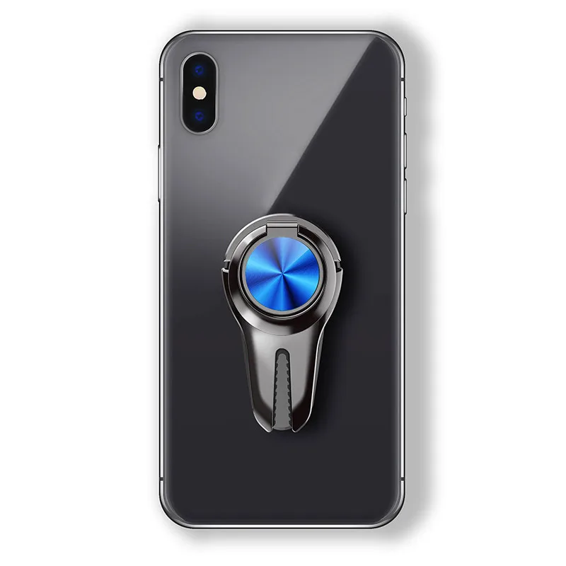 Держатель для кольца на палец Автомобильный держатель для IPhone XS MAX XR X 8 360 градусов кольцо Пряжка Настольный телефон подвес для Samsung S10 huawei - Цвет: Сапфир