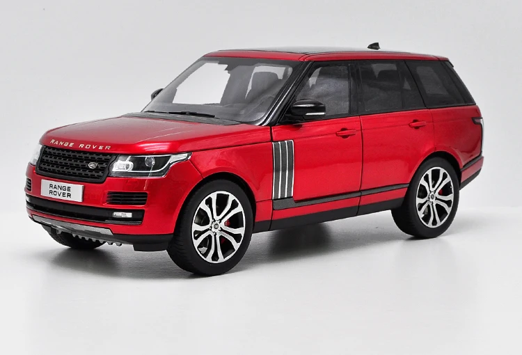 Red Оригинальная Авторизованная Подлинная 1:18 Шкала литья под давлением ЖК GTautos Land Rover Range Rover внедорожник металлическая классическая игрушечная машинка миниатюры - Цвет: Red