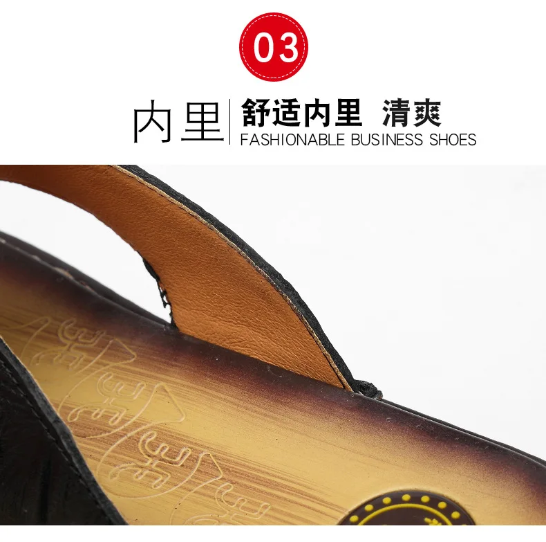 New Style MEN'S Flip-flops Summer Sandals Anti-slip Slippers Trend Korean-style Genuine Leather Sandals Men's