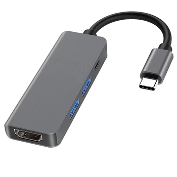 

HOT-Type-C Docking Station 4K Hdmi Hub Hub Laptop 4 in 1 Multifunctional Converter for Laptop for Tablet