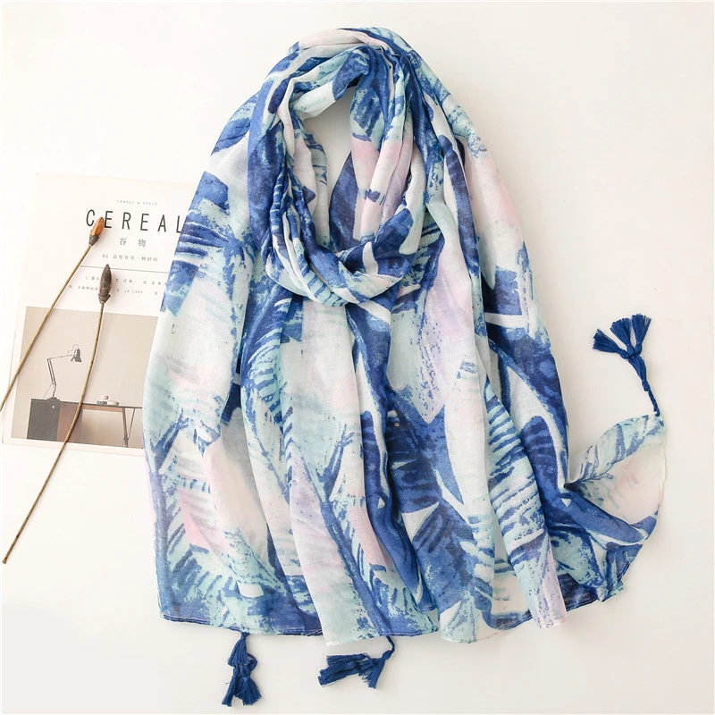 Custom Printed Cotton Scarf Digital Print Indian Shawl