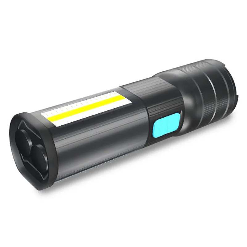 Гаджет для использования на открытом воздухе usb зарядка T6 светодиодный тактический черный флэш-светильник 4 режима фонарь Магнитный рабочий светильник фонарь для кемпинга