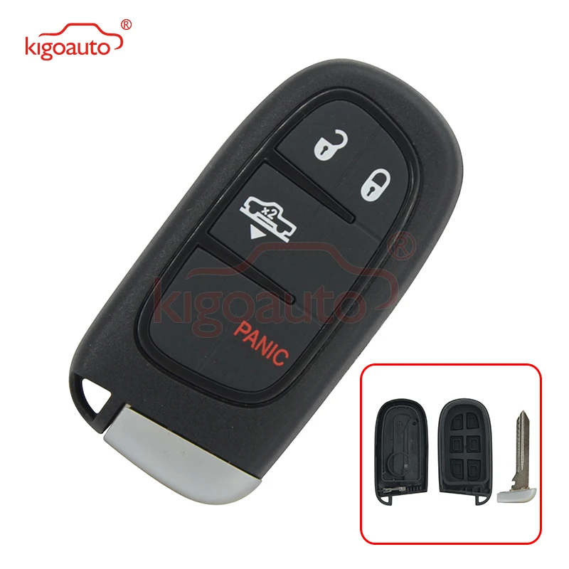 

Kigoauto GQ4-54T Smart key shell case 4 button for Dodge RAM 1500 2500 3500 2013 2014 2015 2016 2017