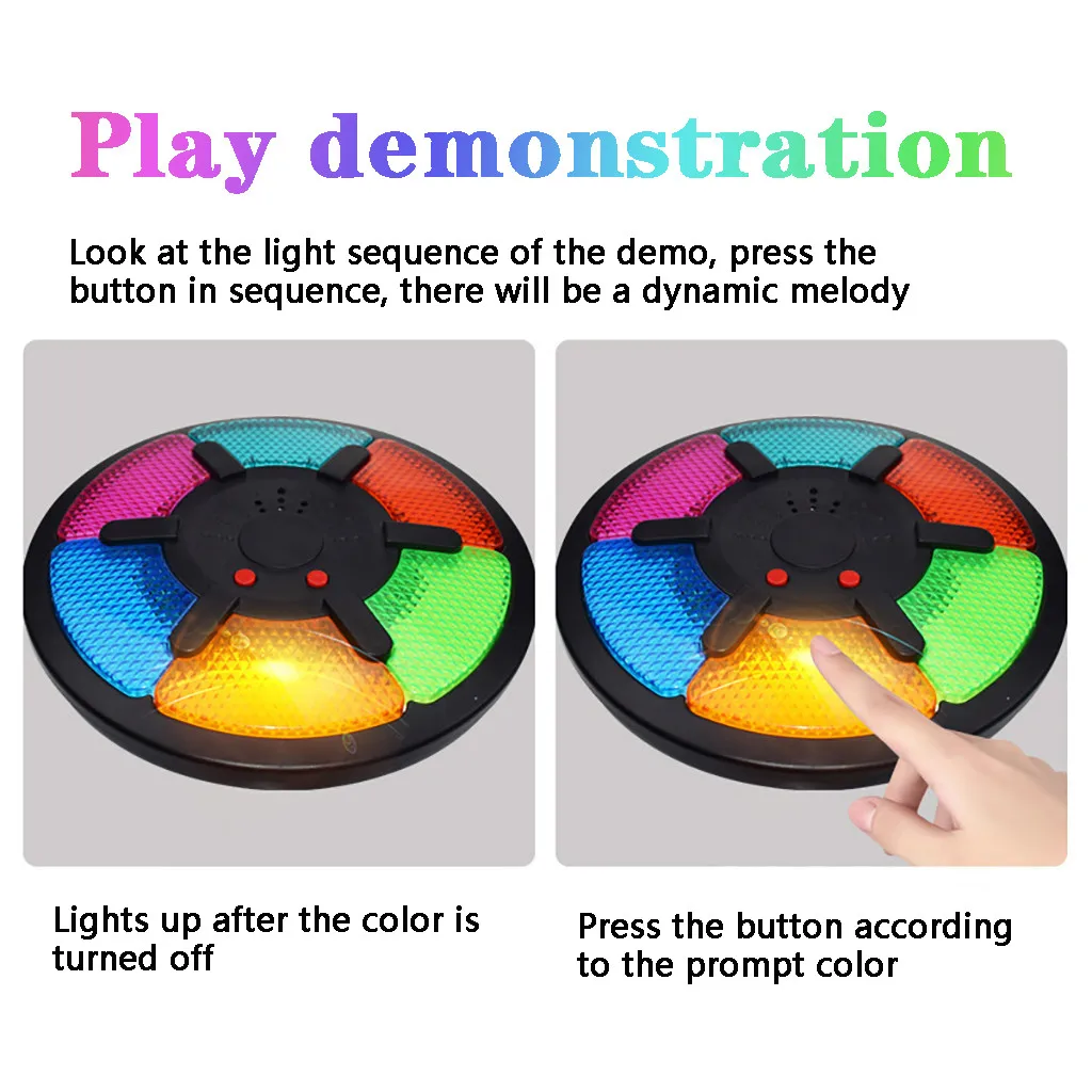 Для раннего обучения детей Веселые Обучающие игрушки для детей творчество Развивающая игра памяти с огнями и звуками игра викторины W916