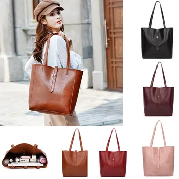 

Trendy Fashion Simple Women Solid Color Hasp Hnadbag Bolsas Feminina Phone Bag Sac A Main Shoulder Bag Torebka Shopping Bag #C10