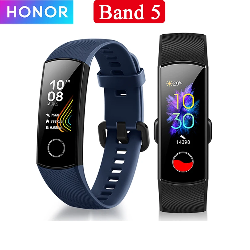 

Huawei Honor Band 5 Touch Screen Smart Bracelet band 4 0.95inch Tracker Smart OLED Swimming Waterproof Bluetooth Fitness Tracker