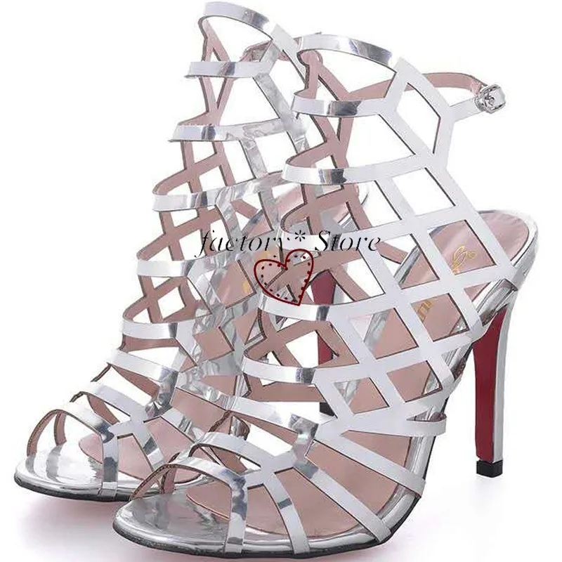 PROD 4001097893185 Womens Sexy Open Toe Sandals High Heel Hollow-out
Design Fish Mouth Thin Heeled High Heels European and American