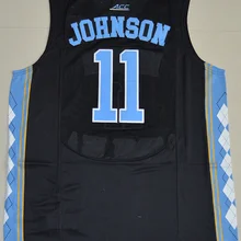 Новое поступление г. Северная Каролина Tar Heels Brice Джонсон 11 Горячая Распродажа-черный ACC патч Джерси