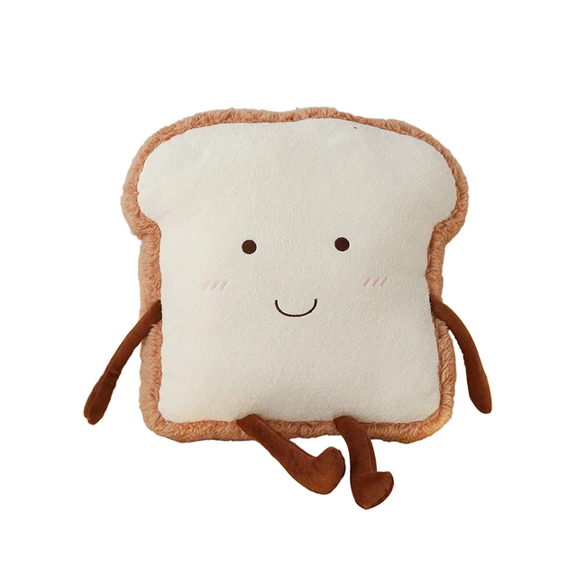 1pc Cartoon Plush Avocado Toast Egg Toy Soft Stuffed Food Pillow Kawaii Cushion Kids Toys Creative Decor Lovely Birthday Gifts