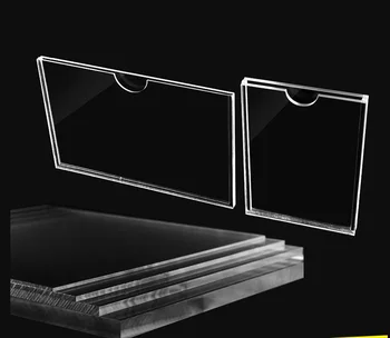 

2 Sizes Vertical/Horizontal Section Photo Frame Transparent Plexiglass Frame Film Acrylic Picture Frame Photo Display Stand 20Pc