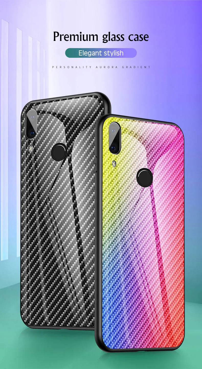Роскошный чехол из углеродного волокна для Xiaomi 8 9 SE F1 5X 6X Redmi Note 4 4X6 6A 7 7A 8 Pro, Модный чехол из закаленного стекла