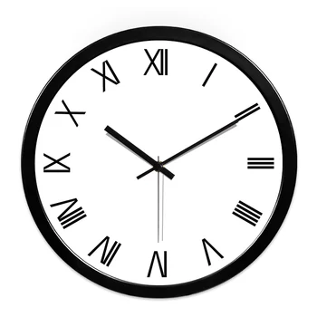 

Digital Simple Modern Wall Clock Metal Personality Living Room Wall Clock Creative Round Orologio Da Parete Decor Clocks MM60WC