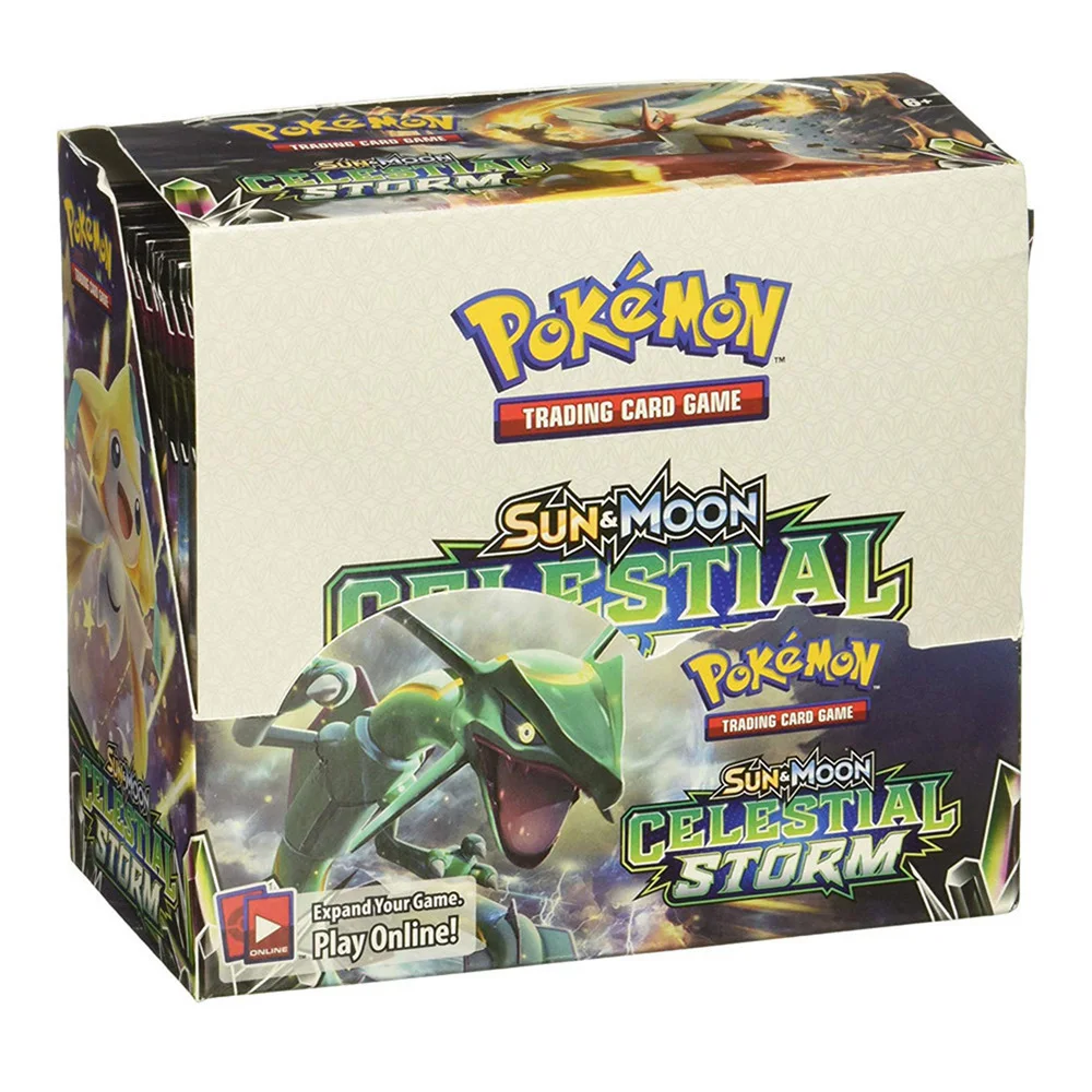 

324pcs Cards Pokemon TCG: Sun & Moon Celestial Storm 36-Pack Booster Box Trading Card Game Kids Collection Toys