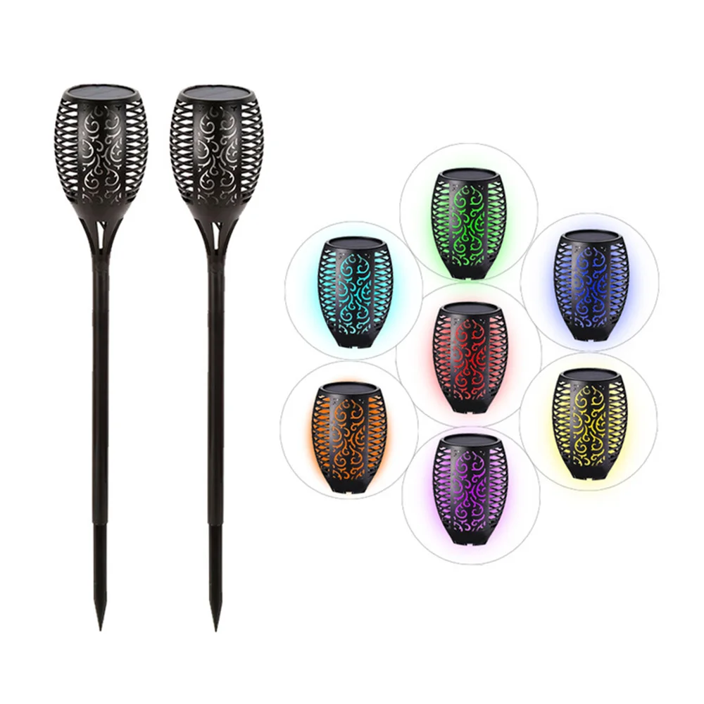 

96 LED Solar Flame Lamp Outdoor IP65 Torch Lights Safety Waterproof Light Flicker Lights for Garden Decoration Automatic on Dusk