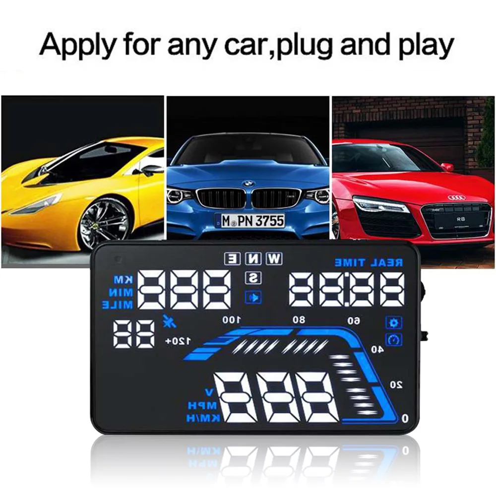 Car Digital Speedometer Q7 5.5' Hud Display KM/h MPH Auto Electronics Head Up Display Windshield Projector Display PK A100s HUD Car Digital Speedometer Q7 5.5' Hud Display KM/h MPH Auto Electronics Head Up Display Windshield Projector Display PK A100s HUD