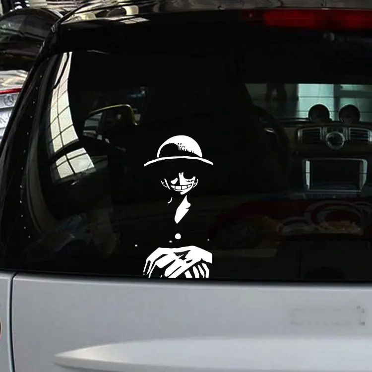 Крутой Мультфильм Аниме one piece Луффи стикер s Windows грузовик наклейки на бампер