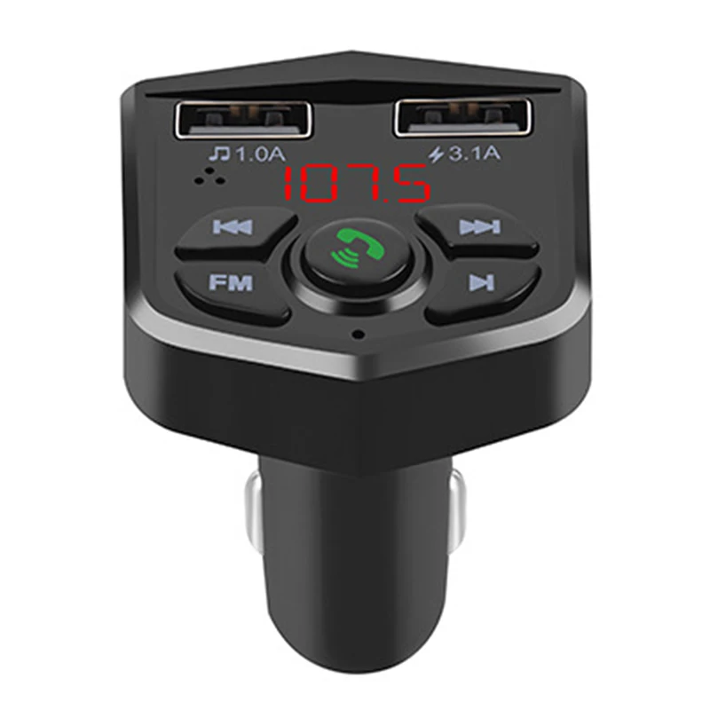 DC 12-24V Автомобильный bluetooth-комплект MP3-плеер fm-передатчик двойной USB 3.1A автомобильное зарядное устройство дисплей напряжения Micro SD TF воспроизведение музыки