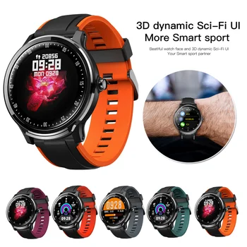 

SN80 Full Round Touch Screen Smart Watch Men IP68 Waterproof 3D UI Weather Heart Rate Monitor Long Standby Time Smartwatch