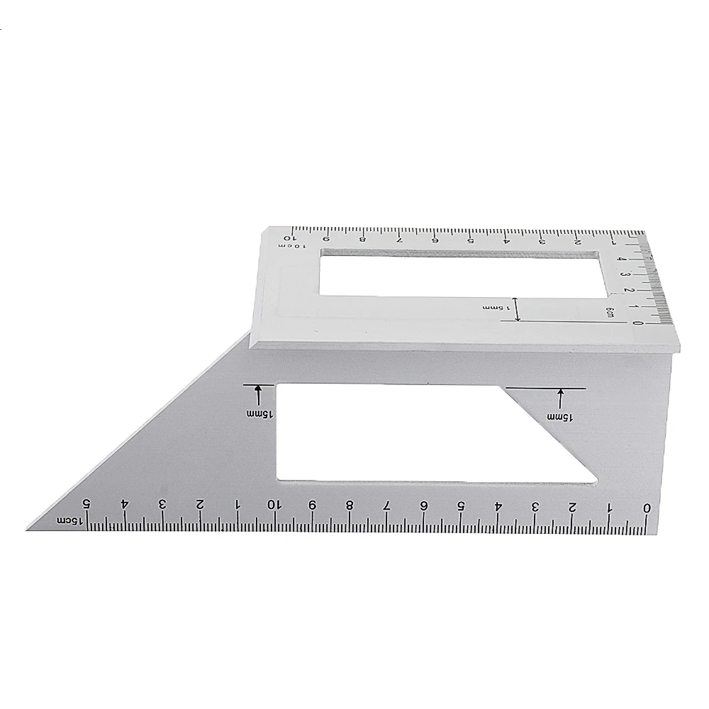 

Aluminum Alloy Woodworking Scriber T Ruler 45/90 Degree Angle Ruler Angle Protractor Gauge