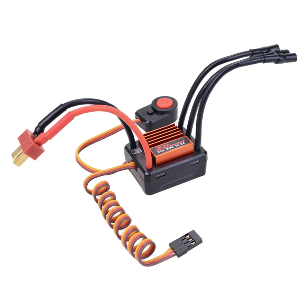 1:16 RC Car Accessories 30A ESC Speed Control / 2435 3900KV Brushless Motor Heatsink Servo 2kg Set for 1/16 On-road RC Car