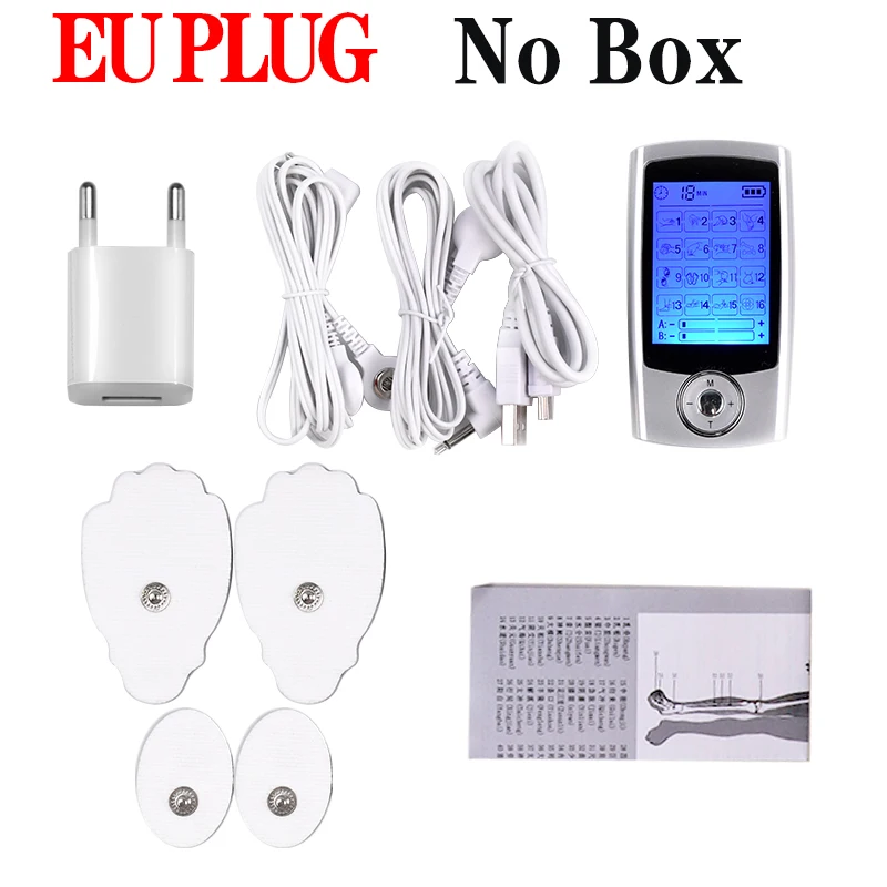 Mini TENS Machine Dual Channel Output EMS Pain Relief Nerve Muscle