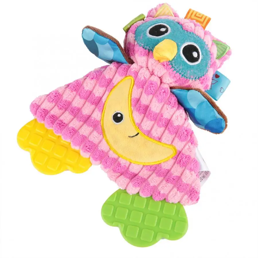 SOZZY Baby Toys погремушки для 13-24 месяцев Милая Успокаивающая кукла плюшевый мультяшный узор Детская Мягкая погремушка полотенце детская кровать погремушки игрушки