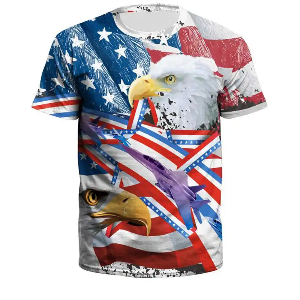 Новая мода Для мужчин свободная футболка принт с государственным флагом короткий рукав Для мужчин Костюмы мягкие удобные домашние школьные футболкой с коротким рукавом, футболка