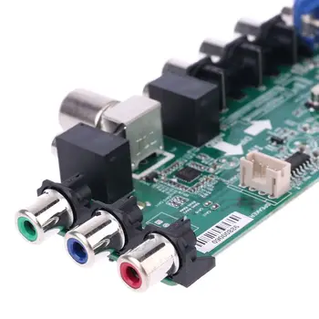 

V56 V59 LCD TV Driver Board DVB-T2+7 Key Switch+IR+1 Lamp Inverter+LVDS Kit 3663 D08A