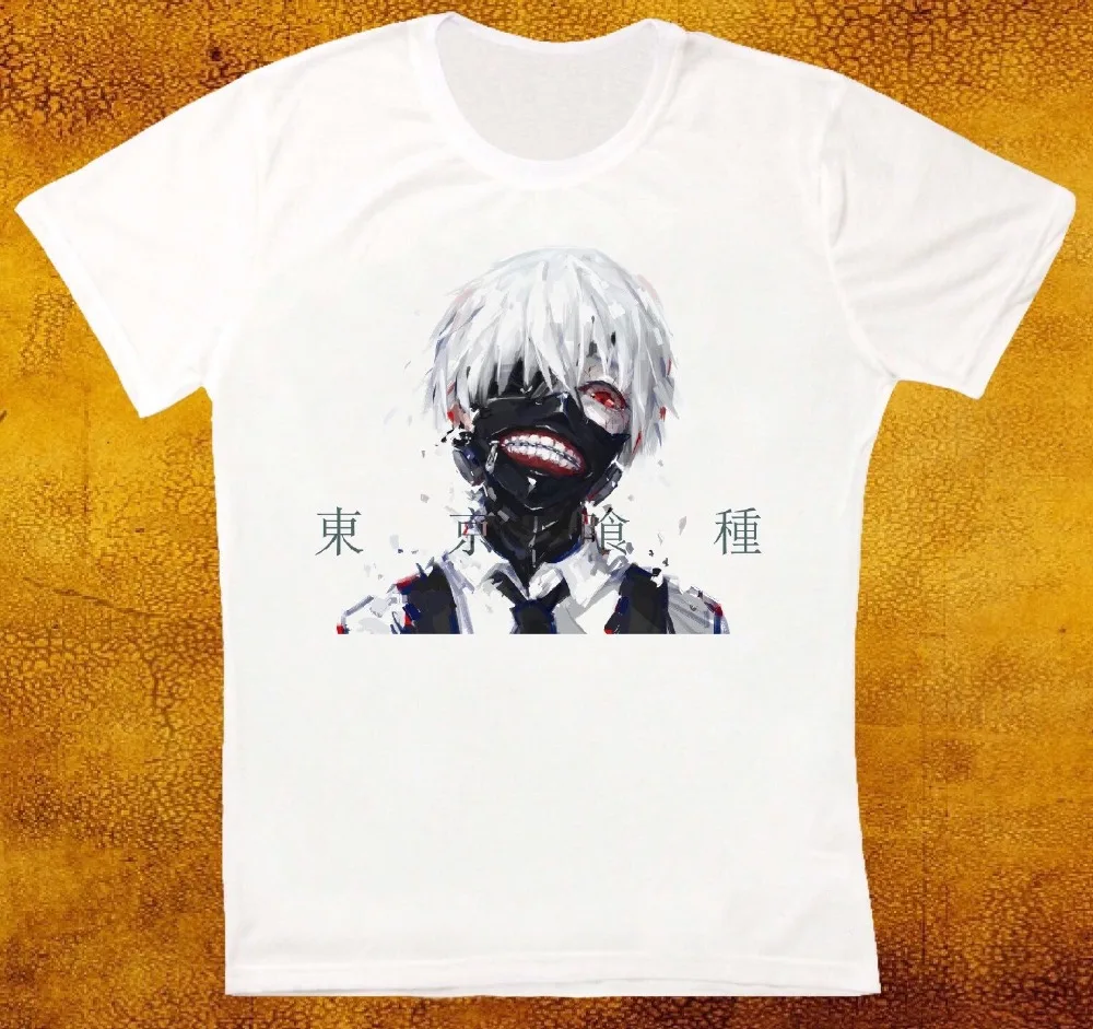 Couple t-shirt Cotton Design 3D Tee Shirts TOKYO GHOUL JAPANESE MANGA SERIES RETRO VINTAGE HIPSTER UNISEX T SHIRT 953 Shirt | Мужская