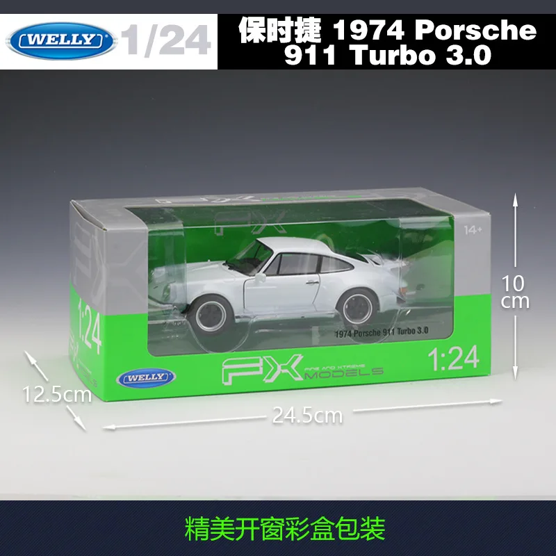 Welly 1:24 1974 Porsche 911 Turbo3.0 литая модель автомобиля литые игрушки транспортные средства коллекционные подарки не пульт дистанционного управления Тип транспортная игрушка