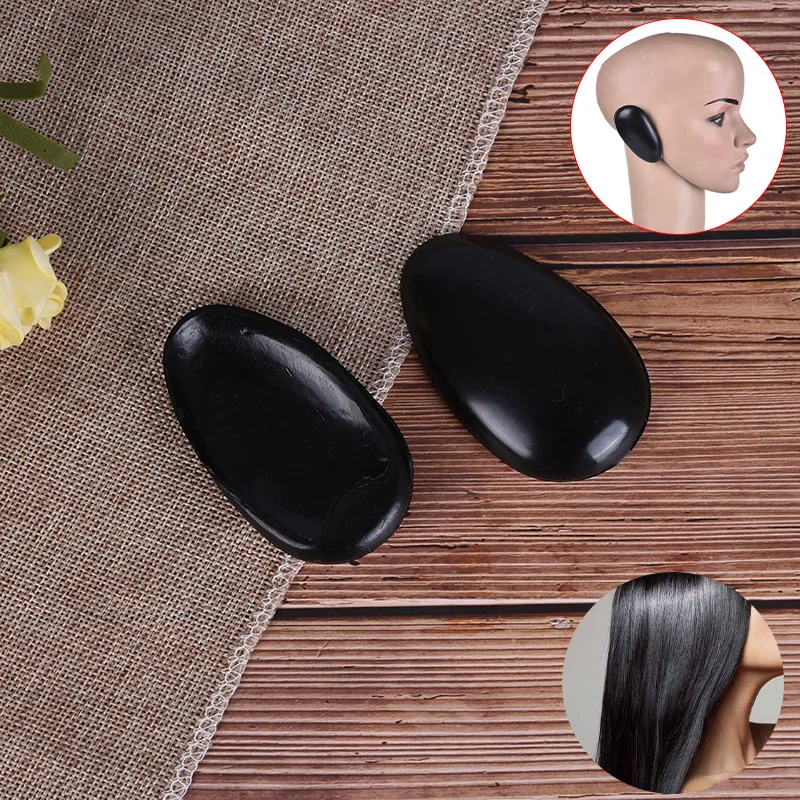 

2pcs Professional Barber Ear Cover Hair Dye Protector Plastic Black Shield Salon Hairdressing Styling Tools Accessories