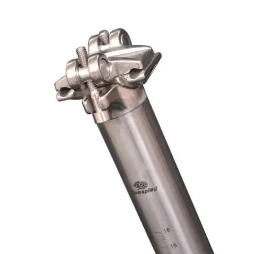 TiTo Titanium Reggisella Per Bicicletta Lega Titanio Dopo Galleggiante Reggisella Applica A Bici Strada MTB Reggisella Parti Della Bicicletta 27.2 Mm/30.9mm/31.6mm(Diritto,Dia27.2 - Foto 14