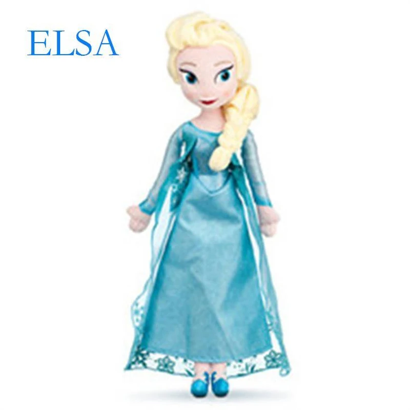 40/50cm Boneca de pelúcia congelada Princesa Anna Elsa Bonecas Brinquedo de  Pelúcia Para Presente de Aniversário das Crianças