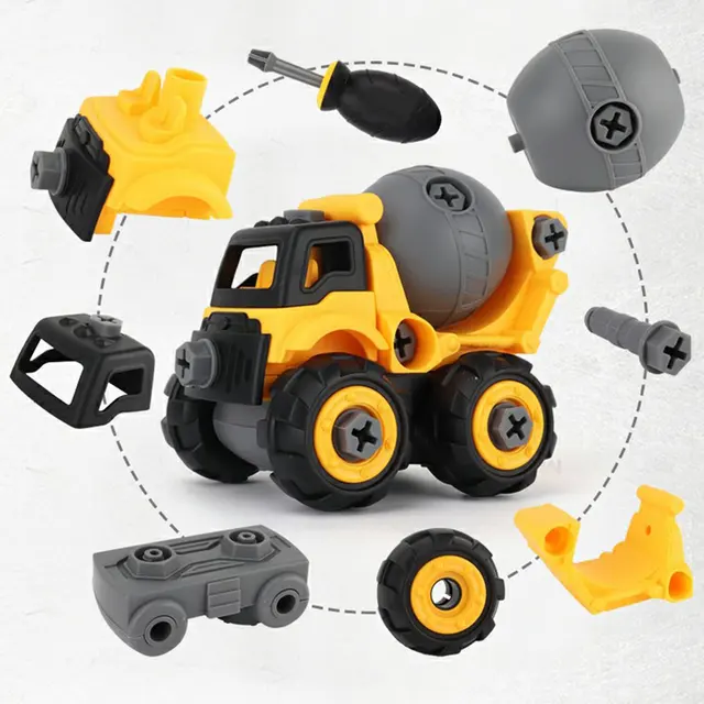 DIY Toys For Children Baby Electric Drill Screw Building Bricks Nut Disassembly Creative Engineering Excavator Puzzle Toys Kids 1