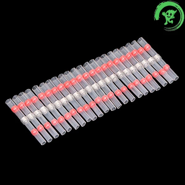 Красные водонепроницаемые Термоусадочные соединители для стыковой проволоки 22