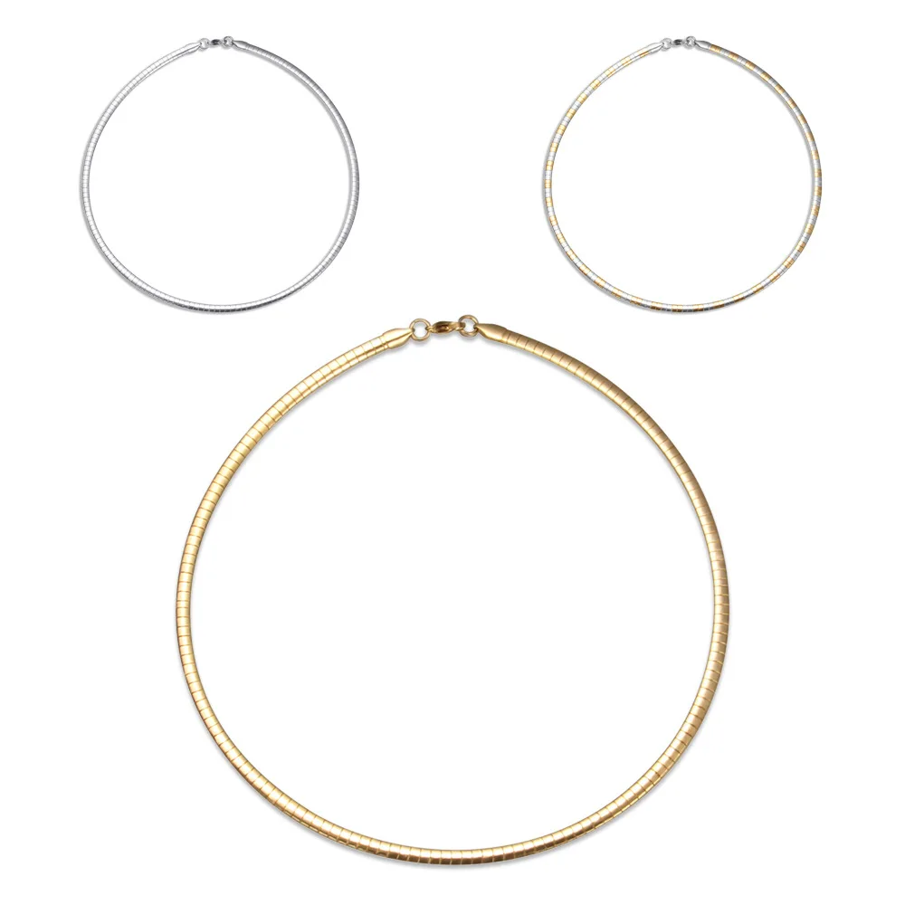 

Hot Sales-Titanium Steel Maintains Color Clavicle Necklace Three-Color Necklace Ornament