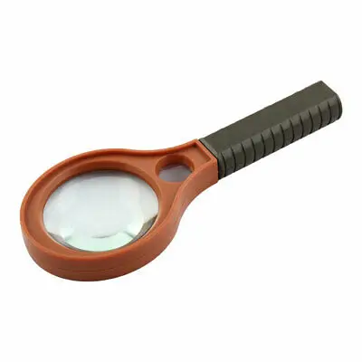 

Plastic Frame Nonslip Grip 50mm Lens Magnifying Glass Magnifier 4X