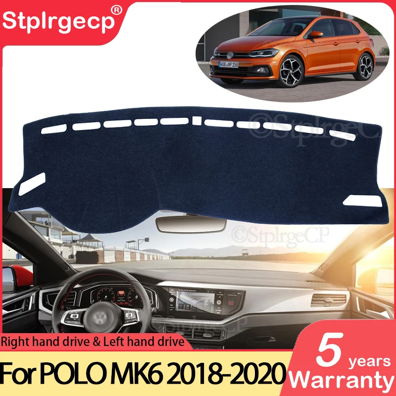 for Volkswagen VW POLO MK6 2018 2019 2020 Anti Slip Mat Dashboard Cover