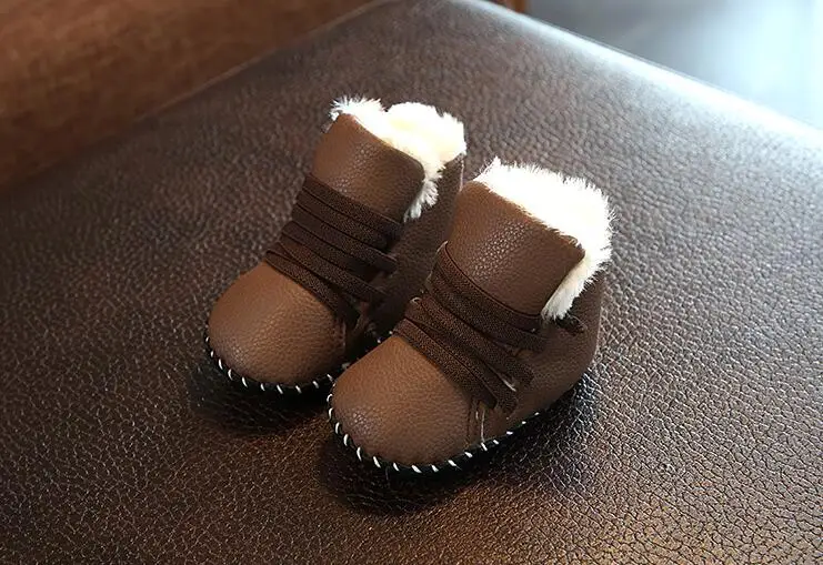 Newborn Winter Baby Shoes Boys Girls Soft Boots Kids Fashion Warm Thickening Snow First Walker Booties Toddler