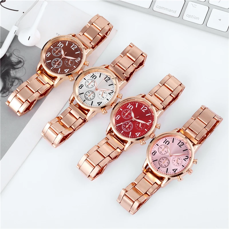 Luminous Dial Women Watches stainless steel Strap Luxury Quartz Ladies Bracelet Wrist Watch